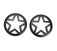 Vuzmode 1 par de cubiertas protectoras for luces antiniebla coche, for Jeep, for Wrangler JK y Unlimited 2 4 puertas, accesorios for 2007-2017 Embellecedor de faro antiniebla delantero para coche