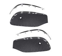 Vuzmode 1 par de rejillas luz antiniebla for parachoques delantero coche, cubierta rejilla con tira cromada, for Clase E W213 2016-2020 Embellecedor de faro antiniebla delantero para coche
