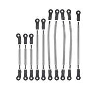 Vuzmode 10 unids/Set Juego de Enlaces Metal ABS Extremo Varilla suspensión dirección 1/10 RC Crawler Distancia Entre Ejes 324mm, for Traxxas, for TRX-4 Defender Brazo de suspensión RC