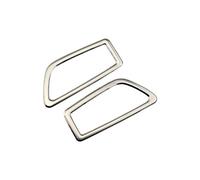 Vuzmode 2 ESTILOS Adhesivo protector de ventilación delantera for interior de coche, for Renault, Koleos, Samsung, QM6 2016 2017 2018 Accesorios Accesorio para ventilación de coche(Stainless Steel)