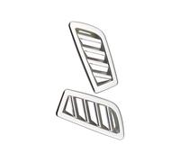 Vuzmode 2 ESTILOS Adhesivo protector de ventilación delantera for interior de coche, for Renault, Koleos, Samsung, QM6 2016 2017 2018 Accesorios Accesorio para ventilación de coche(Chrome)