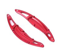 Vuzmode 2 Piezas de extensión Paleta Cambio Volante Aluminio automático, for Porsche, Panamera, MACAN, Cayenne, 718 911 Boxster Accesorios Coche Levas de Cambio para Coche(Black Red)