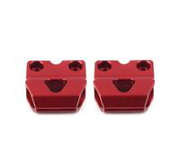 Vuzmode 2 uds soporte de abrazadera tubo flexible freno motocicleta rojo aluminio XR400 CRM250AR CRF450R CR80R CRF250F Abrazadera de soporte de manguera para motocicleta