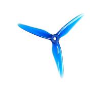 Vuzmode 24 piezas/12 Pares T5147.5 Accesorios de Carreras, for Dron con visión en Primera Persona sin Lavado 3,8g Motor escobillas Hélice de Dos Palas de 9 Pulgadas para Drones(Crystal Blue)