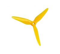 Vuzmode 24 piezas/12 Pares T5147.5 Accesorios de Carreras, for Dron con visión en Primera Persona sin Lavado 3,8g Motor escobillas Hélice de Dos Palas de 9 Pulgadas para Drones(Crystal Yellow)