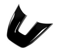 Vuzmode 2X Adhesivo Decorativo for Marco de Panel Material rodante Cortado, Modelo V, Color Negro Brillante, for Vezel, HR-V HRV 2021 2022 Adhesivo para Volante