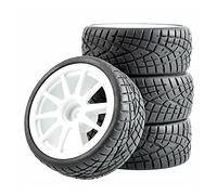 Vuzmode 4 piezas de rueda esponja inserción neumáticos velocidad, for HSP, for HPI, 1:10 Touring Car RC 910-8001 Coche de juguete todoterreno con ruedas de goma(910W-8001)