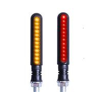 Vuzmode 4 Uds. Luz intermitente for motocicleta, señales de giro, luces agua corriente, trasero, indicadores DRL intermitentes for correr Indicador de señal de conducción de motocicleta(2pcs stop)