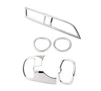 Vuzmode 5 Unids/set Marco de Decoración de Molduras Interiores de Cubierta Circular de Salida de Aire de Acero Inoxidable, for Kia, Rio 4 K2 2017-2019 Accesorio para ventilación de coche
