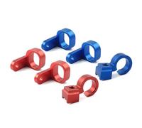 Vuzmode Abrazadera de línea manguera freno delantero y trasero motocicleta 2 piezas, for Suzuki, DRZ400SM 2005-2022 RMX450Z 2010-2011 Abrazadera de soporte de manguera para motocicleta(Rot)