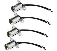 Vuzmode Adaptador de portalámparas BAY15D 1157 (4 unidades), portalámparas LED, arnés de cableado, accesorios for luces de giro, freno y traseras (12-24 V, 10 cm) Conector para faros delanteros de coc