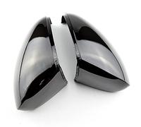 Vuzmode Auto Side Rearview Mirror Cover Wing Mirror Shell Cap Housing, for VW, for, 2008 2009 2010 2011 2012 2013 2014 2015 Cubierta para Espejo retrovisor de Coche(Bright Black)