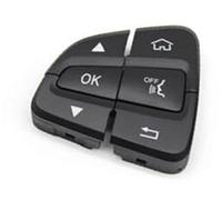 Vuzmode B;ACK W205 W253 LHD RHD Cubierta de Botones de Control del Interruptor del Volante multifunción del Coche, for Mercedes-Benz Clase C Clase GLC Kit de Ajuste del Volante del Coche(LWFT)