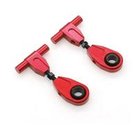 Vuzmode Brazo oscilante de Brazos de suspensión Superior Delantera de Metal de 2 uds, for Tamiya, for Coche TT-02 TT02 TT02T 1/10 RC Brazo de suspensión RC(Rot)