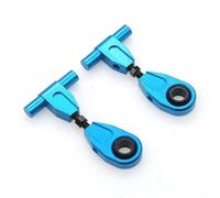 Vuzmode Brazo oscilante de Brazos de suspensión Superior Delantera de Metal de 2 uds, for Tamiya, for Coche TT-02 TT02 TT02T 1/10 RC Brazo de suspensión RC(Blue)