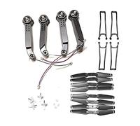 Vuzmode Brazo protector de cuchillas hélice con engranajes, motor, piezas repuesto for dron cuadricóptero SG107 RC Brazo de montaje de cuatro motores