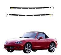 Vuzmode Burlete for ventana de coche, moldura, embellecedor, cinturón seguridad, 4 unidades, for Miata MX5 (1990-2005, Na01-58-810f, Na01-59-810f) Tira de sellado para puertas de vidrio de automóvil