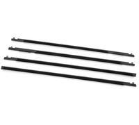 Vuzmode Burletes for puertas y ventanas, 4 unidades, for Mazda 3 2006 2007 2008 2009 2010 2011 2012, tiras de sellado for puertas exteriores de automóviles Tira de sellado para puerta de coche