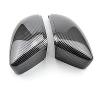 Vuzmode Car Rearview Mirror Cover Cap Car Mirror Cover, for VW, for Passat, B7 CC, for Jetta, for Scirocco, for Beetle, Shiny Black Cubierta para Espejo retrovisor de Coche(Carbon Look Black)