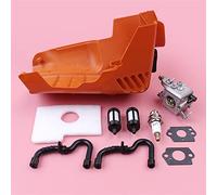 Vuzmode Carburador de carburador de cubierta de motor de cilindro superior, for STIHL, MS180 MS170 018 017 MS 180 170, for Walbro, manguera de línea de filtro de combustible de aire Carby 1130 120 060