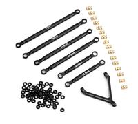 Vuzmode Carcasa del Eje Soporte Servo Caja de Montaje transmisión Enlaces chasis 1/24 Coche trepador Control Remoto, for Axial, for Piezas Mejora SCX24 90081 Brazo de suspensión RC(Links Set)