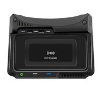 Vuzmode Cargador inalámbrico for coche de 15 W CRV CR-V 2017-2019 teléfono QI Estuche carga rápida Soporte for Panel de carga inalámbrica para vehículos