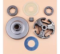 Vuzmode Conjunto de embrague, for Husqvarna, 61 66 266 268 272 Arandela protección contra el polvo Rodamiento agujas Motosierra 503744402 Kit de embrague para cortacésped