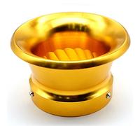 Vuzmode Copa de filtro aire for carburador 3/3,5/4 pulgadas Filtro alto rendimiento for Wind Horn bocina copa viento 76 mm y 100 Filtro de aire para coche(Gold 79mm)