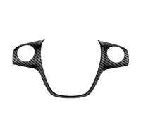 Vuzmode Cubierta embellecedora Adhesiva for Volante de Coche, for Ford, for Focus 3 Mk3 2012 2013 2014, for Kuga 2013 2014 2015 Accesorios Etiqueta engomada del Volante del vehículo(Black Carbon)