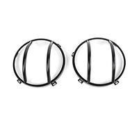 Vuzmode Cubiertas de Faros Delanteros, Protectores de Faros de Repuesto, for Jeep, Wrangler TJ 1997-2006, Color Negro Ajuste de Luces antiniebla