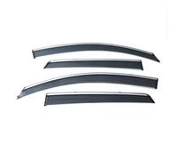 Vuzmode Deflectores de ventana laterales con moldura cromada, visera de ventana, parasol, Deflector de lluvia y sol, for Toyota, RAV4 2006 2007 2008 Juego de deflectores de viento