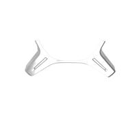 Vuzmode Embellecedor decorativo for volante de coche ABS fibra carbono, for Mercedes-Benz, for Clase C W204 C180 C200 E ML GL W212 X166 W166 2011-2013 Envoltura para el volante del vehículo(Silver)