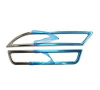 Vuzmode Embellecedores de salida de aire acondicionado delantero izquierdo y derecho for coche, marco de acero inoxidable, 2 piezas, for VW, Golf7, MK7 2014 Accesorio para ventilación de coche