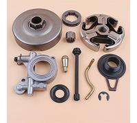 Vuzmode Engranaje helicoidal de bomba aceite con cojinete jaula tambor embrague, for motosierra Husqvarna, 365 362 371 372 372XP 503 93 24 71 43 20 01 Kit de embrague para cortacésped
