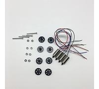 Vuzmode Engranajes del motor, palas de hélice, brazos, hélices, alas, cojinetes, for VISUO, XS818 RC Quadcopter Drone, kit piezas repuesto Brazo de montaje de cuatro motores(Coffee)
