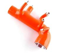 Vuzmode Entrada de aire, for Subaru, Impreze WRX STI GDB GDA EJ20 EJ25, forester, SG5 XT 2.5 2000-2008 Tubo manguera inducción entrada silicona turbo Tubo de aire de repuesto para motor(BLACK Orange)