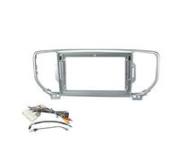 Vuzmode Fascia de Coche 9 Pulgadas, for Kia, KX5 2016-2017, estéreo, Doble DIN, Marco DVD for, Panel instalación, Montaje en Tablero Bisel del Panel de Control del Tablero(Frame and Cable)