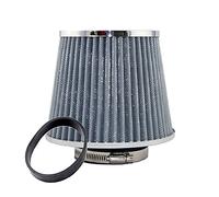 Vuzmode Filtro de aire for automóvil 2,5/2,75/3 pulgadas, filtros ventilación alto rendimiento, admisión frío universal, flujo, 65 mm, 70, 76 Filtro de aire para coche(70MM SILVER)