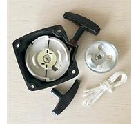 Vuzmode For desbrozadora de 33CC, 43CC, 52CC, arrancador acero con placa polea, mango arranque y cuerda 3,0mm x 90cm Unidad de arranque manual para cortadora de césped