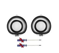 Vuzmode For Dyson, V10 V11 V15, Base de Tapa de contenedor de aspiradora con Anillo de Sellado, Piezas de Repuesto de Cubo de Polvo, Tapa de contenedor de electrodomésticos(2pcs)