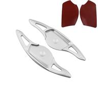 Vuzmode for Hyundai, for Genesis, G90 EQ900 2016 2017 2018 2019 2020 2021 Pegatinas de extensión Paleta Cambio Volante Coche Accesorios Levas de Cambio para Coche(Black Silver)