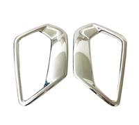 Vuzmode For Hyundai, for IX35 2018, moldura de cubierta cromada ABS, marco lámpara luz antiniebla trasera, piezas Embellecedor de faro antiniebla delantero para coc(2pcs-01)