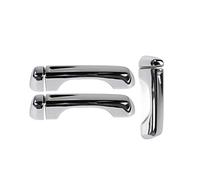 Vuzmode For Jeep, for Wrangler JL 2018+ ABS manija de puerta trasera exterior pegatina cubierta embellecedora Cubierta de la manija de la puerta exterior del coche(A Chrome)