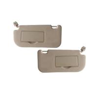 Vuzmode For Kia, for Sportage 2005-2012 Visera Interior Delantera del Coche con Solar for Espejo de Maquillaje Cubierta para parasol de techo de coche(Beige 1pair)