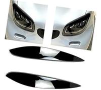 Vuzmode, for Smart Auto Accesorios Faro Párpado Tapa Ceja Ajuste Etiqueta, for, for Smart, 2014+ Recorte de Cejas para Faros Delanteros