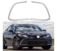 Vuzmode For TOYOTA, for Camry 2021, cubierta de lámpara luz antiniebla delantera cromada, moldura parachoques, adorno ceja, párpado Embellecedor de faro antiniebla delantero para coche