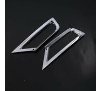 Vuzmode For VW, for T-ROC, 2017 2018, embellecedor de cubierta lámpara luz antiniebla delantera/luz trasera ABS cromado Embellecedor de faro antiniebla delantero para coc(Front)