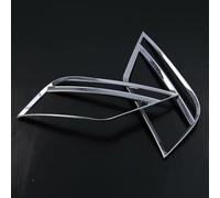 Vuzmode For VW, for T-ROC, 2017 2018, embellecedor de cubierta lámpara luz antiniebla delantera/luz trasera ABS cromado Embellecedor de faro antiniebla delantero para coc(Rear)