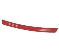 Vuzmode For VW, Golf, Polo, Passat, Jetta, Protector de Parachoques Trasero for Maletero de Coche, Pegatina de Fibra de Carbono Protector de Parachoques Trasero(Rot)