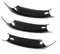 Vuzmode for, X3 X4 F25 G01 F26 G02 Panel de Puerta Interior Coche Cubiertas manija Agarre Ajuste Protector reposabrazos Fibra Carbono ABS Cubierta de agarre interior de puerta de automóvil(BLACK 2)